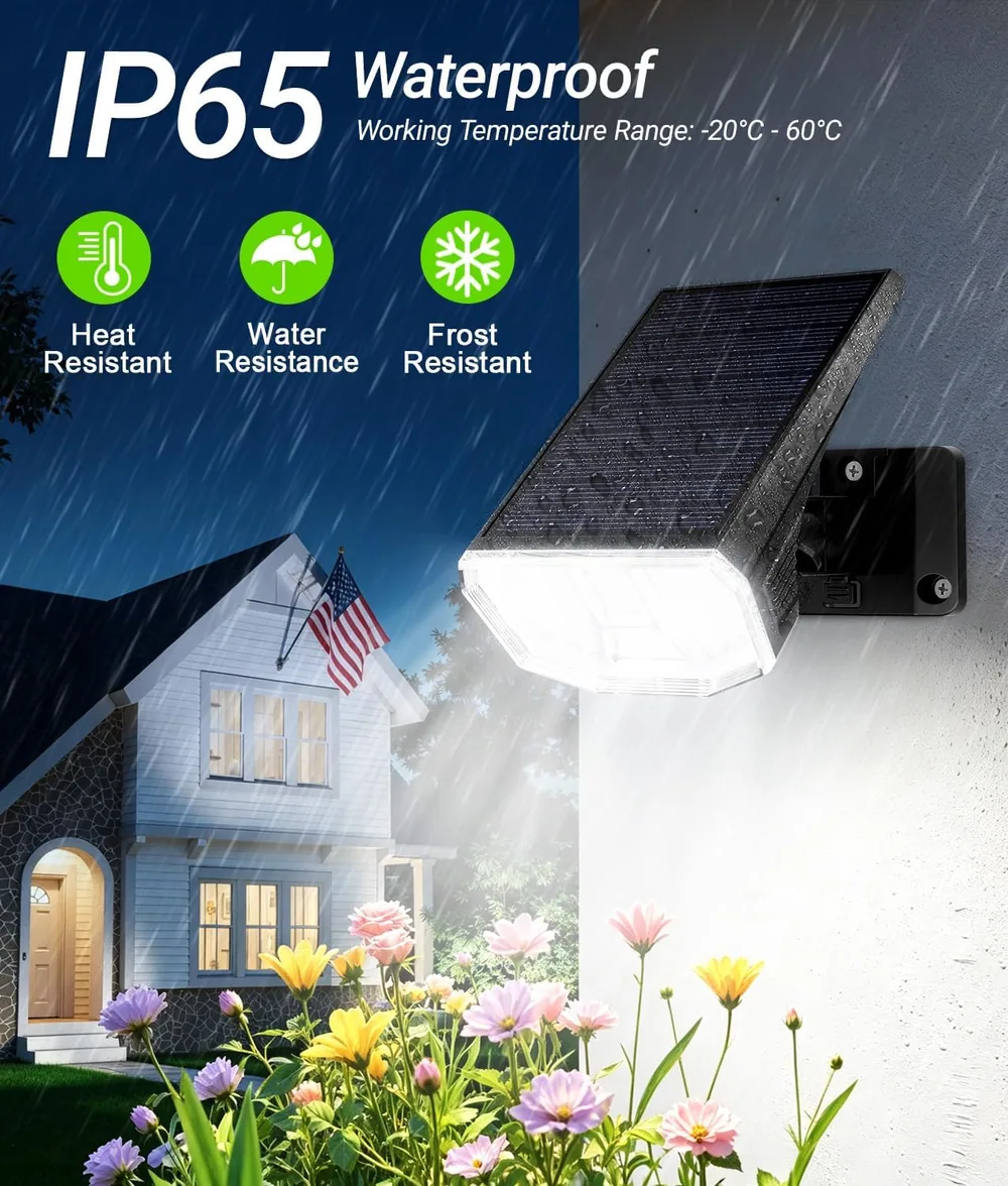 Letmy 104-LED Solar Spotlights — view 5