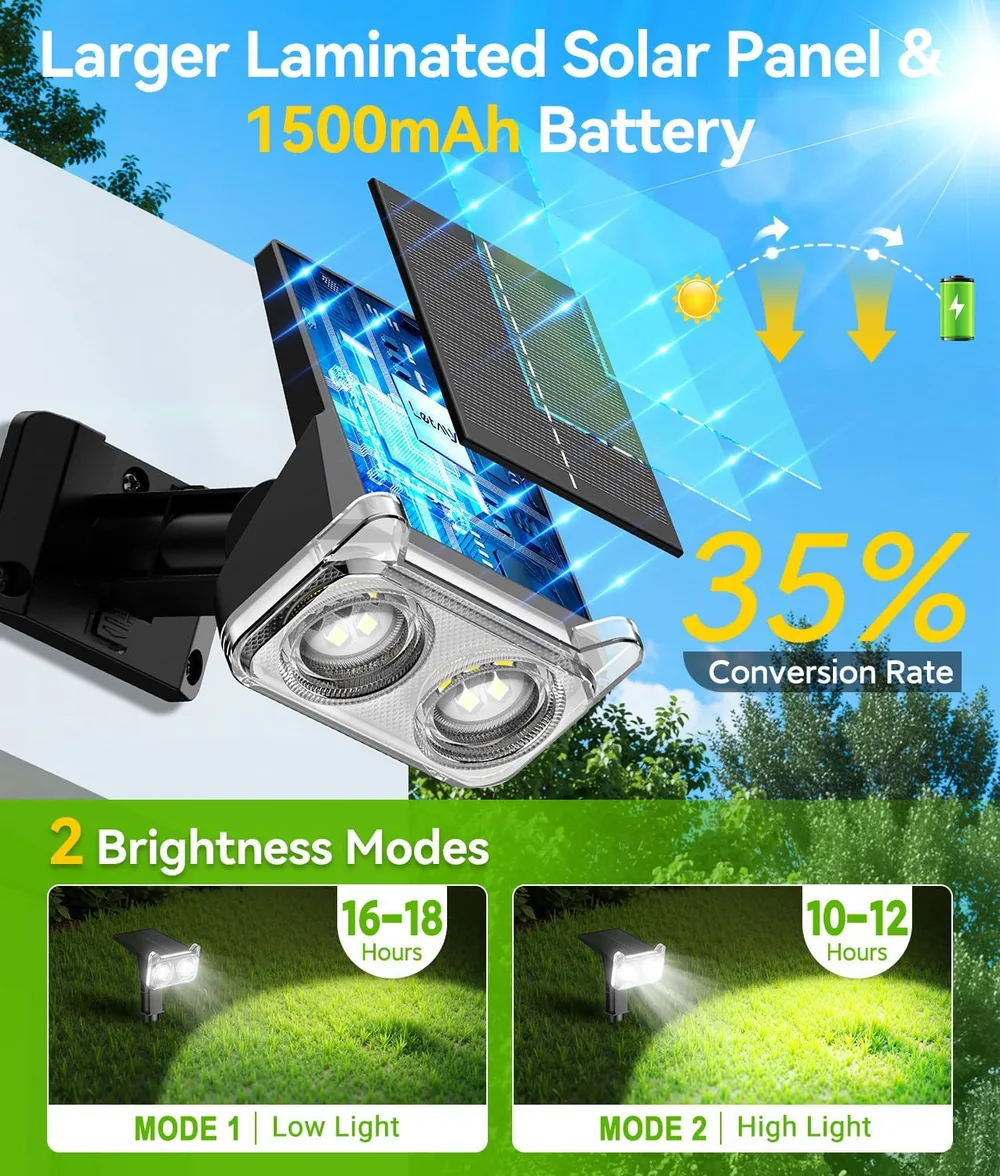 Letmy 14-LED Solar Spot Lights — view 3