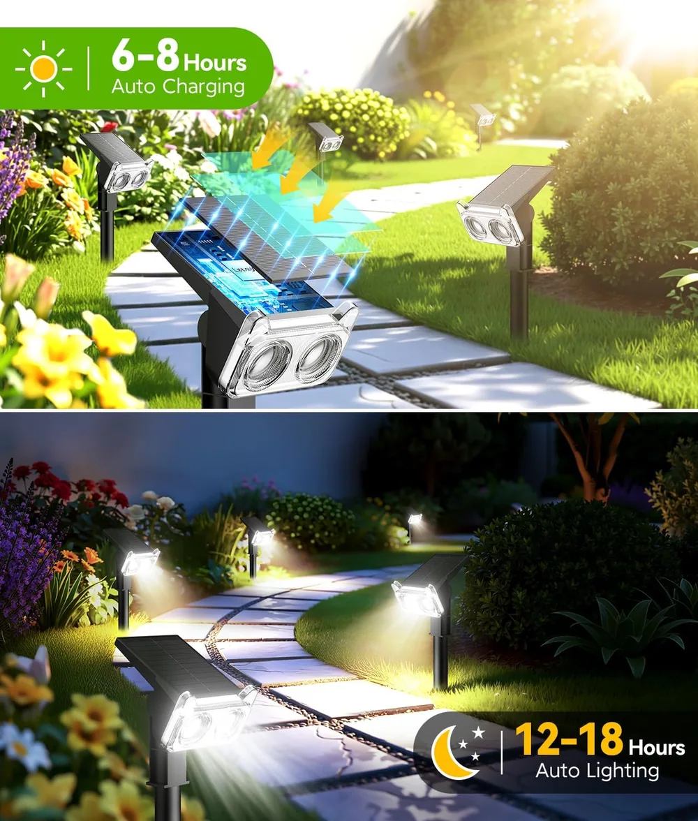 Letmy 14-LED Solar Spot Lights — view 6
