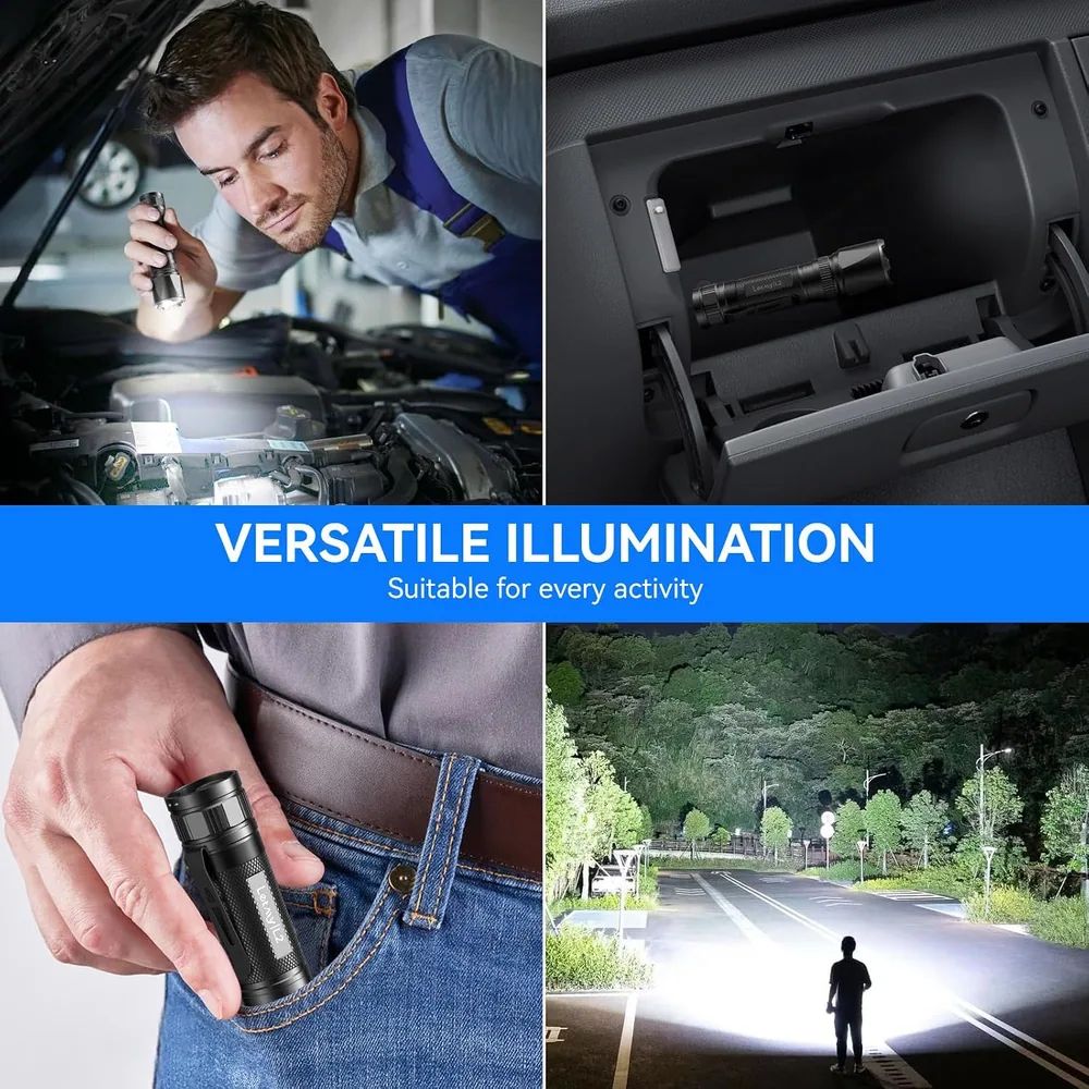 Letmy 2000-Lumen Rechargeable Flashlights, 2 Pack — view 6