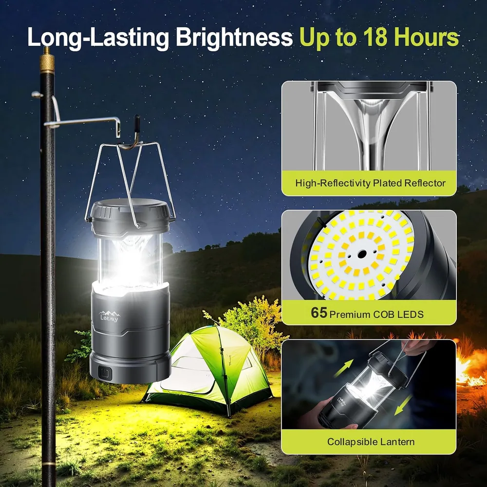 Letmy 65-LED Lanterns with 12 AA Batteries — view 5