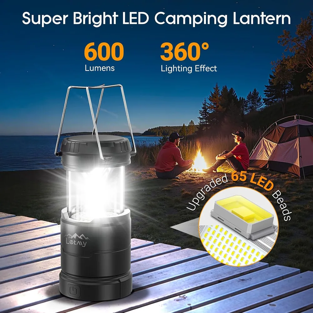 Letmy Dimmable Battery Lanterns, 4 Pack — view 2