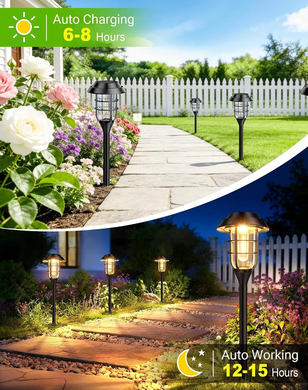Letmy Filament Solar Pathway Lights — view 3
