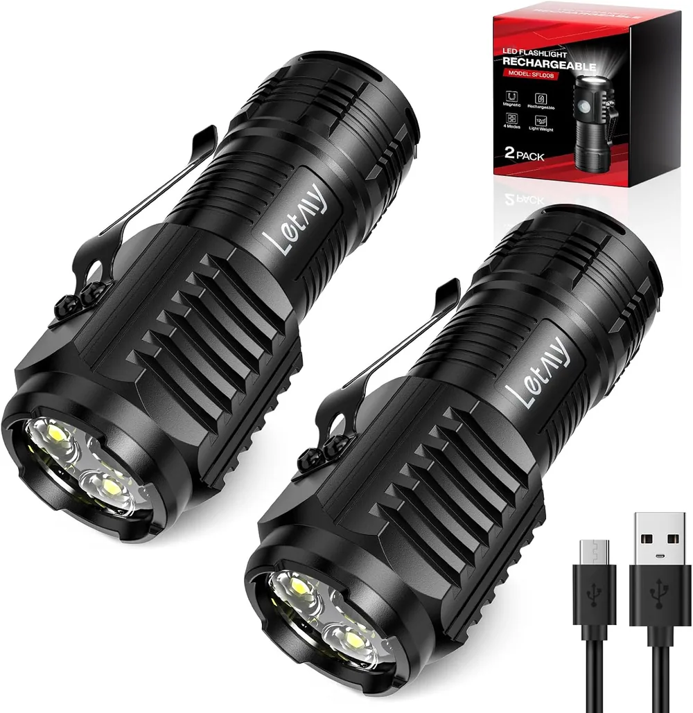 Letmy Magnetic Mini Rechargeable Flashlights