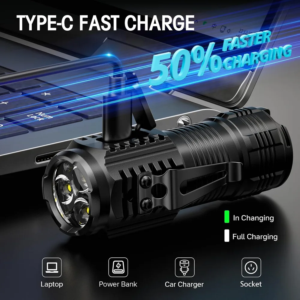 Letmy Magnetic Mini Rechargeable Flashlights — view 2