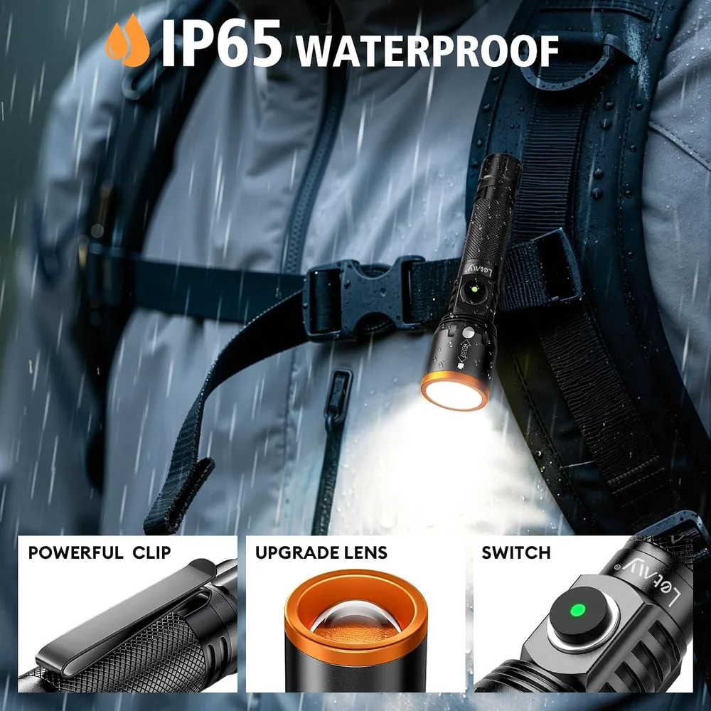Letmy 800-Lumen Pocket Rechargeable Flashlight — view 6