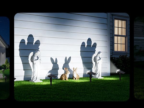 Letmy solar spotlights at night