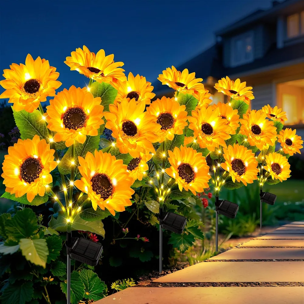 Letmy Solar Sunflower Lights