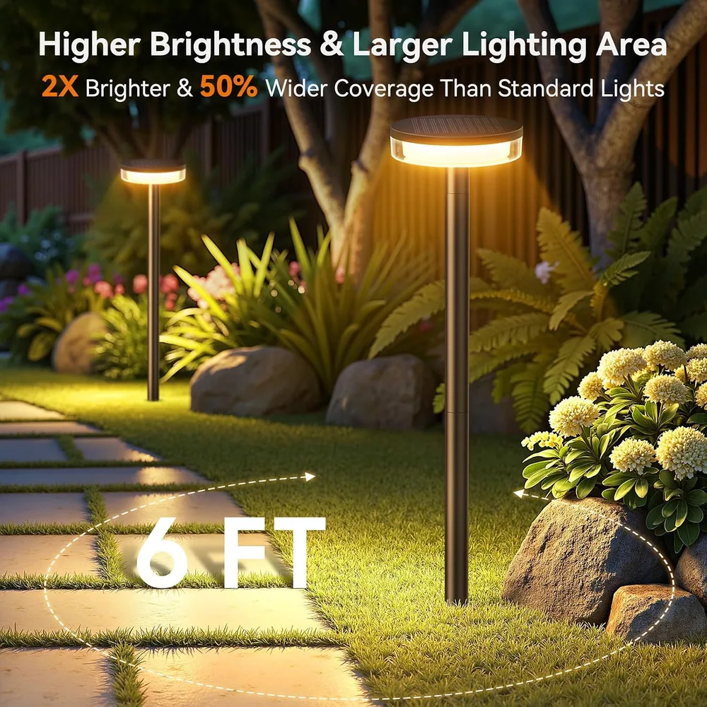 Letmy Tall 2X Brighter Solar Driveway Lights — view 2