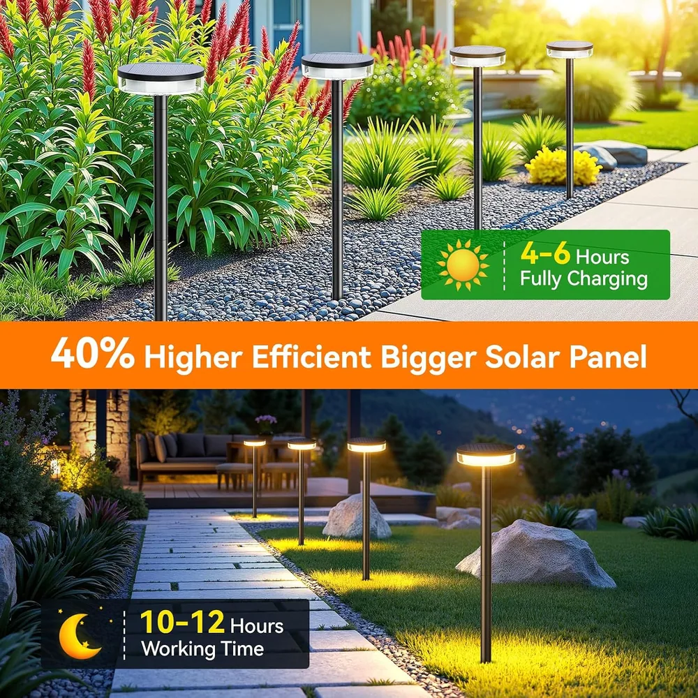 Letmy Tall 2X Brighter Solar Driveway Lights — view 4