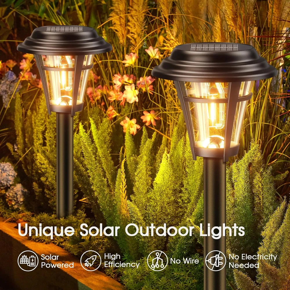 Letmy Round Tower Solar Path Lights — view 3