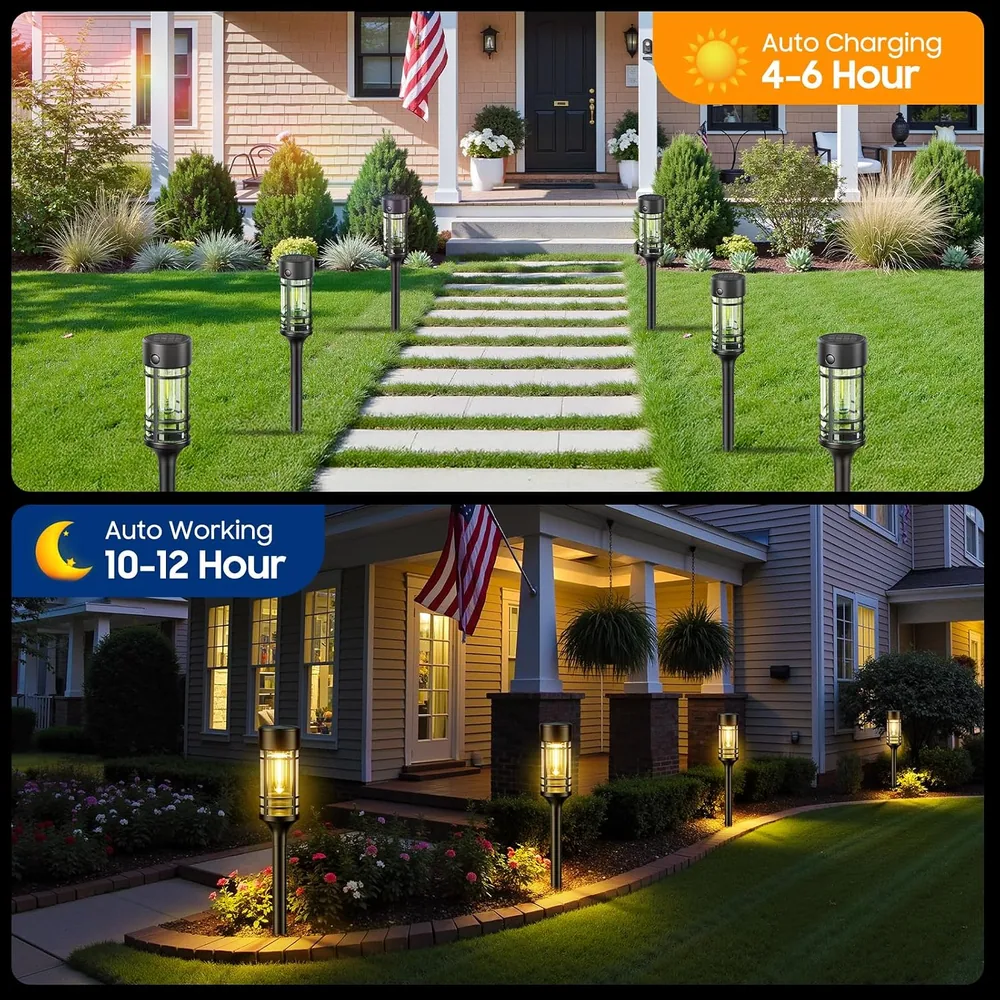 Letmy 3000K Filament Garden Path Lights — view 3